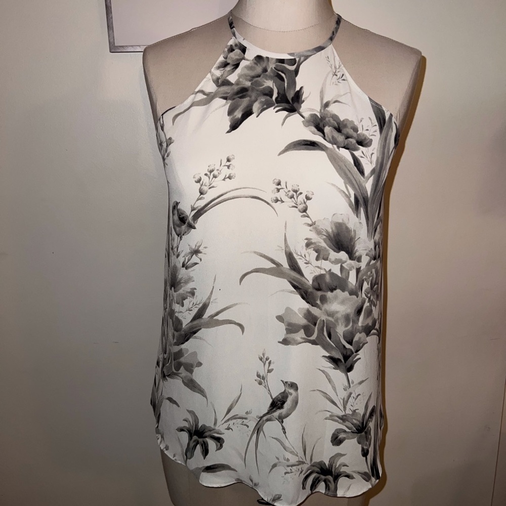Loft BW Floral Top